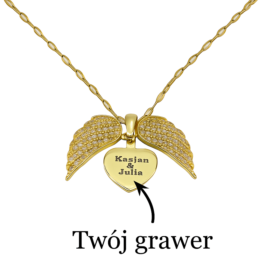 Naszyjnik anielskie skrzydła
